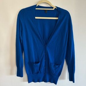 J Crew Bright Blue Women's Cardigan